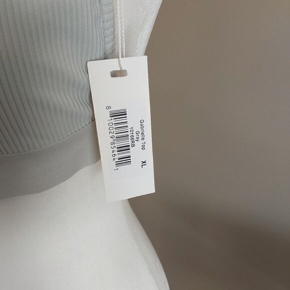 Frankies Bikinis Gabrielle top Sz XL Gray - Picture 6 of 8